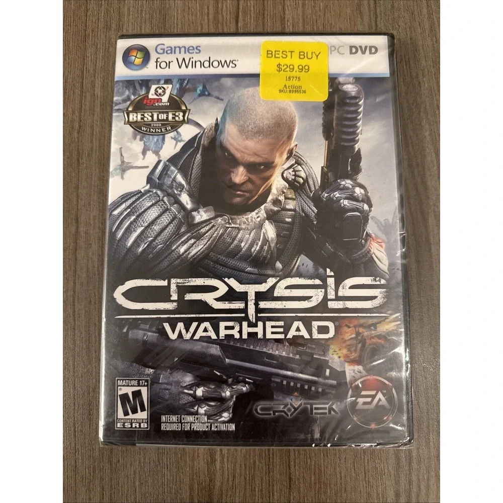 CRYSIS WARHEAD Crisis Ctytek Stealth Shooter PC Game Sealed‎ New